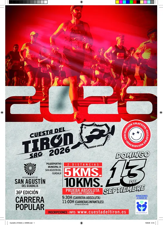 Poster for the 36th Cuesta del Tirón (2026)