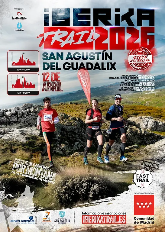 Poster for the 2026 Iberika Trail San Agustín del Guadalix