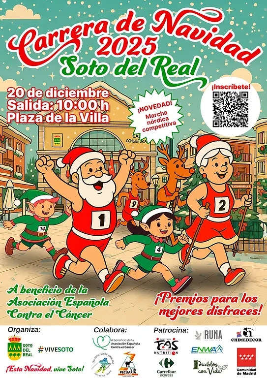 Cartel de la Carrera de Navidad 2025 de Soto del Real