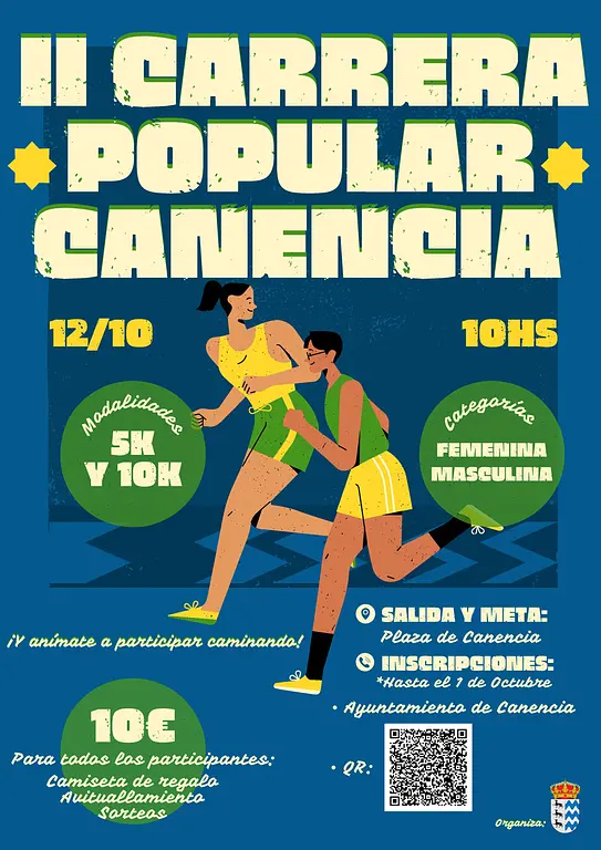 Poster for the 2nd Carrera Popular de Canencia (12 October 2026)