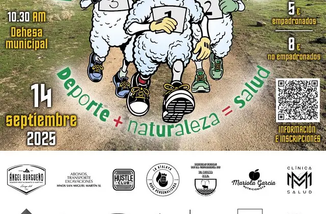 Poster for the 6th edition (2025), with the dehesa's dirt tracks in the background