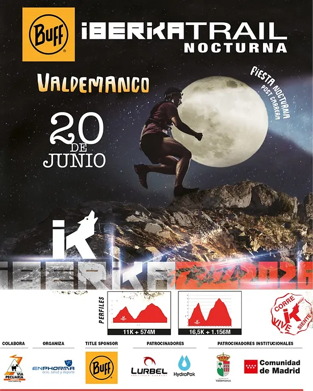 Cartel de la Iberika Trail Nocturna de Valdemanco 2026