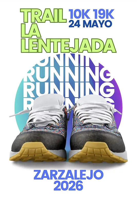 Cartel del Trail Running de La Lentejada 2026 en Zarzalejo